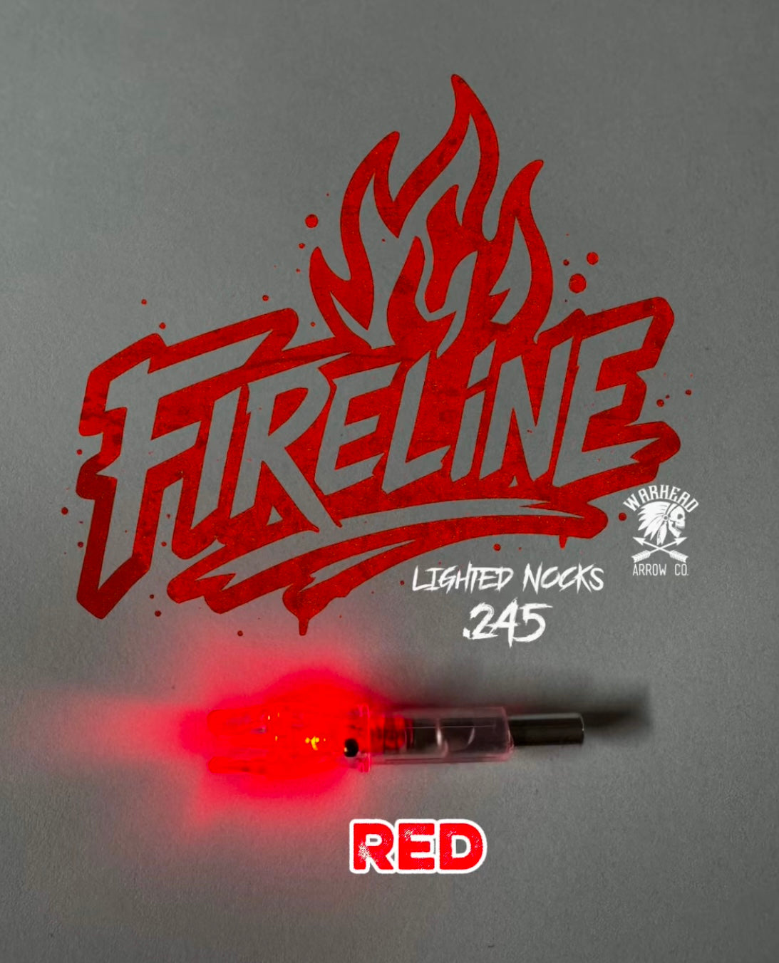 Warhead Fireline red lighted nock. .245 S nock 3pk