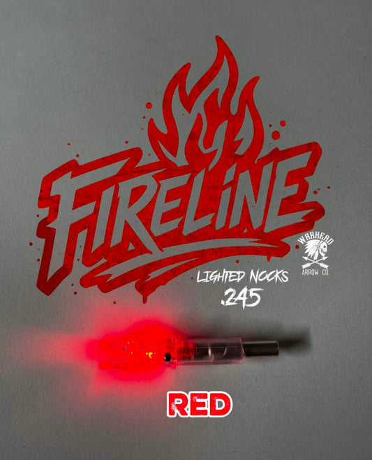 Warhead Fireline red lighted nock. .245 S nock 3pk