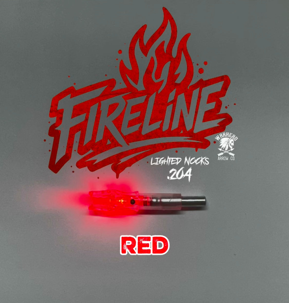Warhead Fireline Red lighted nock. .204 X nock 3pk
